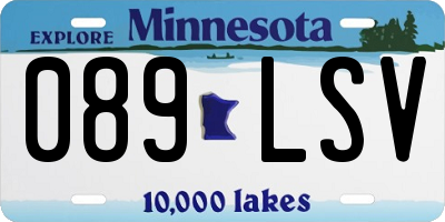 MN license plate 089LSV