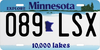 MN license plate 089LSX