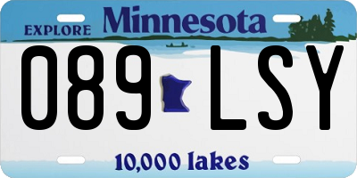 MN license plate 089LSY