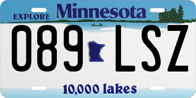 MN license plate 089LSZ