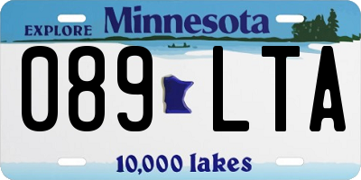MN license plate 089LTA