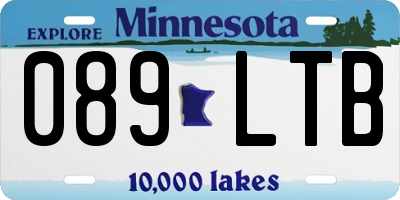 MN license plate 089LTB