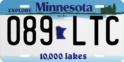 MN license plate 089LTC