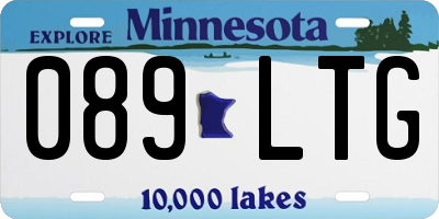 MN license plate 089LTG
