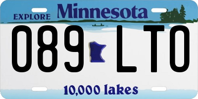 MN license plate 089LTO