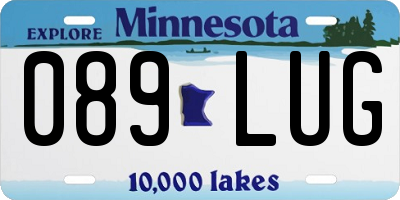 MN license plate 089LUG