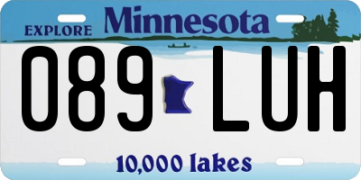 MN license plate 089LUH