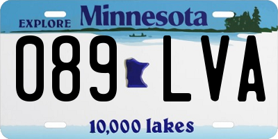 MN license plate 089LVA