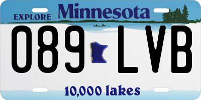 MN license plate 089LVB