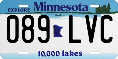 MN license plate 089LVC
