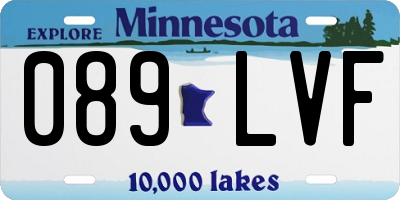 MN license plate 089LVF
