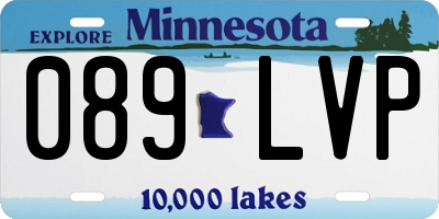 MN license plate 089LVP