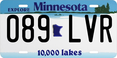 MN license plate 089LVR
