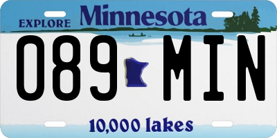 MN license plate 089MIN