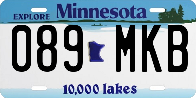 MN license plate 089MKB