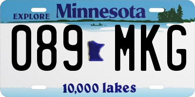 MN license plate 089MKG