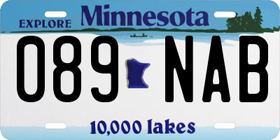 MN license plate 089NAB