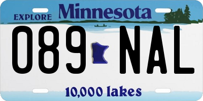 MN license plate 089NAL