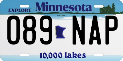 MN license plate 089NAP