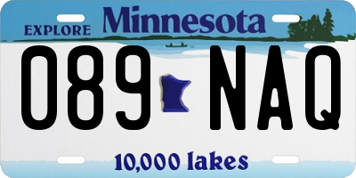 MN license plate 089NAQ