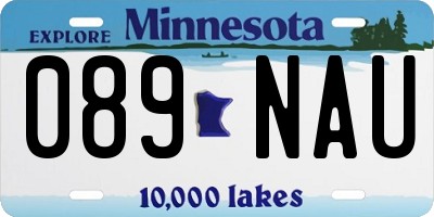 MN license plate 089NAU
