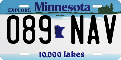 MN license plate 089NAV