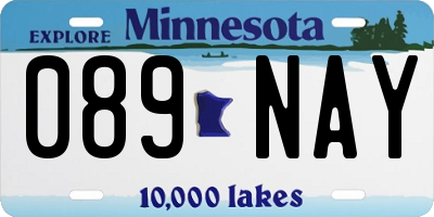 MN license plate 089NAY