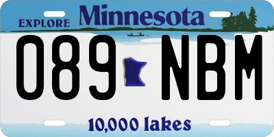 MN license plate 089NBM