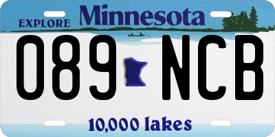 MN license plate 089NCB