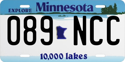 MN license plate 089NCC