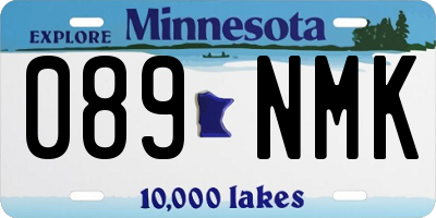 MN license plate 089NMK