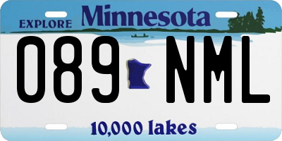 MN license plate 089NML
