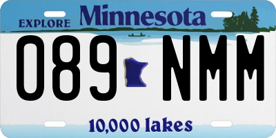 MN license plate 089NMM