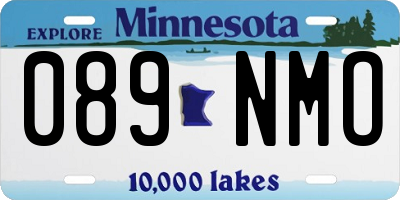 MN license plate 089NMO