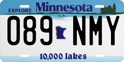MN license plate 089NMY
