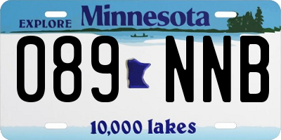 MN license plate 089NNB
