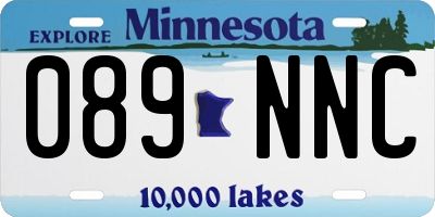 MN license plate 089NNC