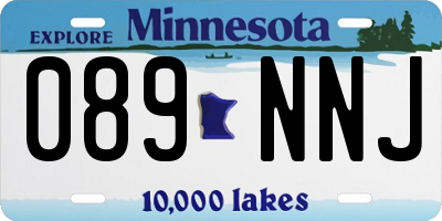 MN license plate 089NNJ