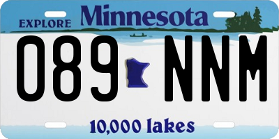 MN license plate 089NNM