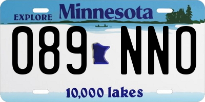 MN license plate 089NNO