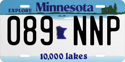 MN license plate 089NNP