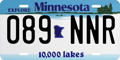 MN license plate 089NNR