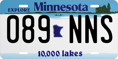 MN license plate 089NNS