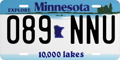 MN license plate 089NNU