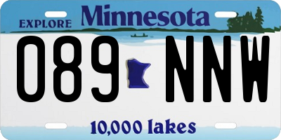 MN license plate 089NNW