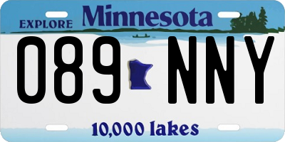 MN license plate 089NNY