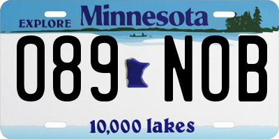 MN license plate 089NOB