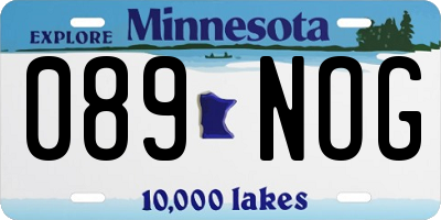 MN license plate 089NOG