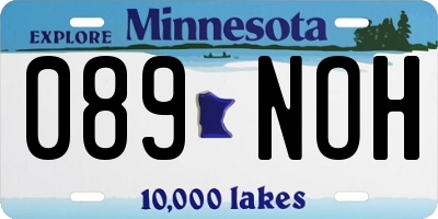 MN license plate 089NOH