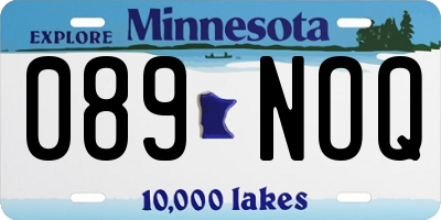 MN license plate 089NOQ